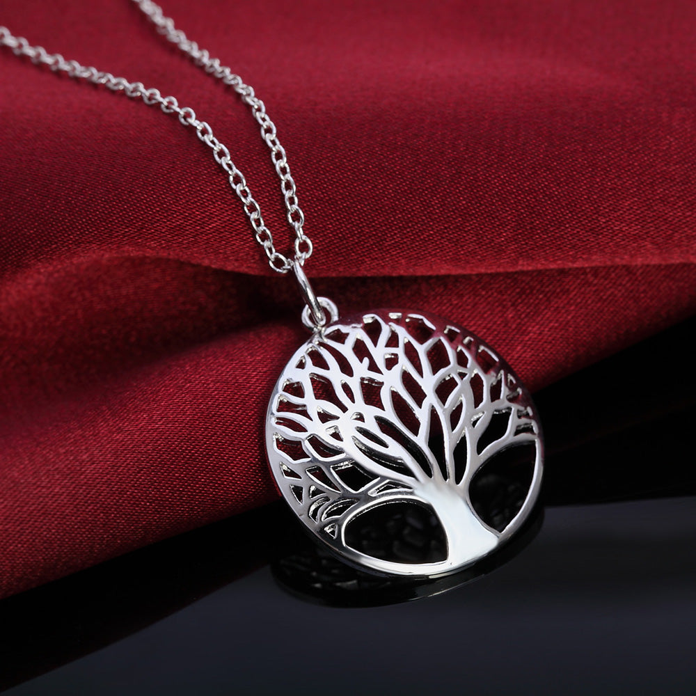 Silver Treasures Sterling Silver Cubic Zirconia Tree of Life Pendant  Necklace - JCPenney